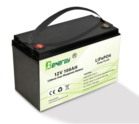 LiFePO4 batterie automatique 12V 100Ah de phosphate de fer de lithium de rechange 50A